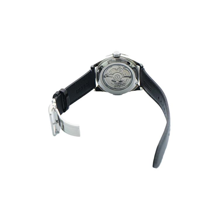 Seiko Mechanical Movement Genuine Leather Strap Watch Unisex Black Dial SPB231J1 SPB231J1