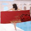 S-Spit F-Fires Logo Microfiber Blanket Quick Drying Beach Towels Oversized Printing Super Absorbent Pool Towel Blanket