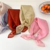 Solid Color Cotton Linen Scarves Thin Pure Color Silk Scarf All-match Square Handkerchief  Female
