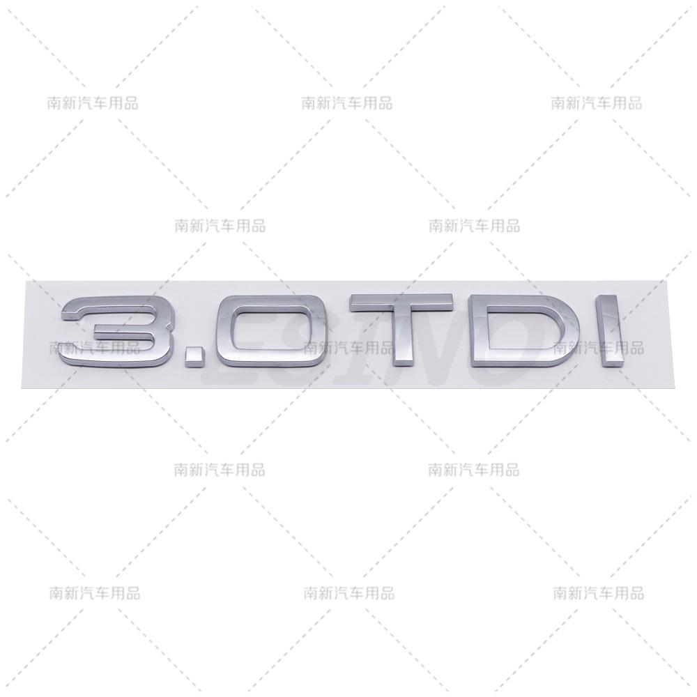 3D 1.6 1.9 2.0 3.0 4.0 TDI Car Trunk ABS Badge Emblem Rear Tailgate Fender Door Adhesive Badge for f2 A4 A5 A6 A7 A8 Q3 Q5 Q7