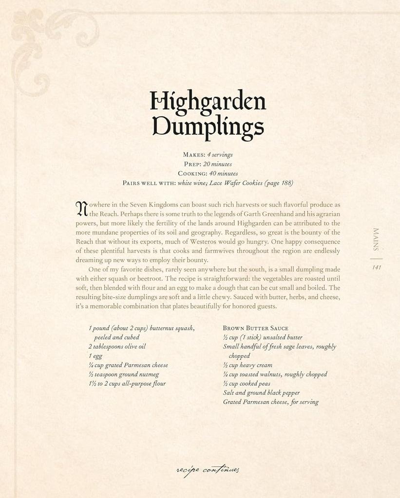 The Official Game of Thrones Cookbook