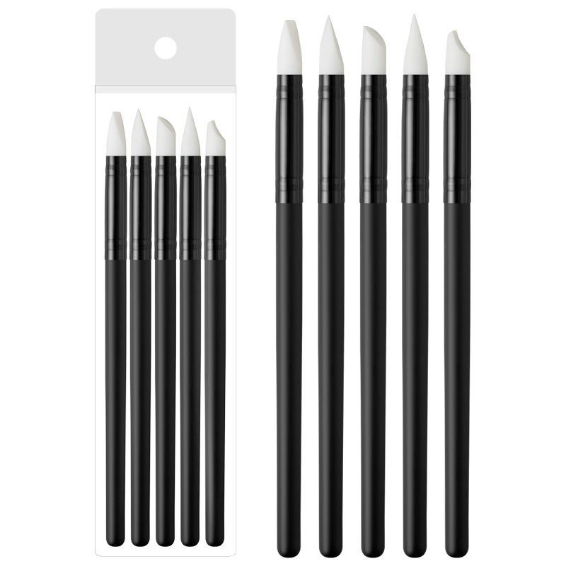 Dual-Ended Silicone Nail Art Tool: Smudge & Dot Pen