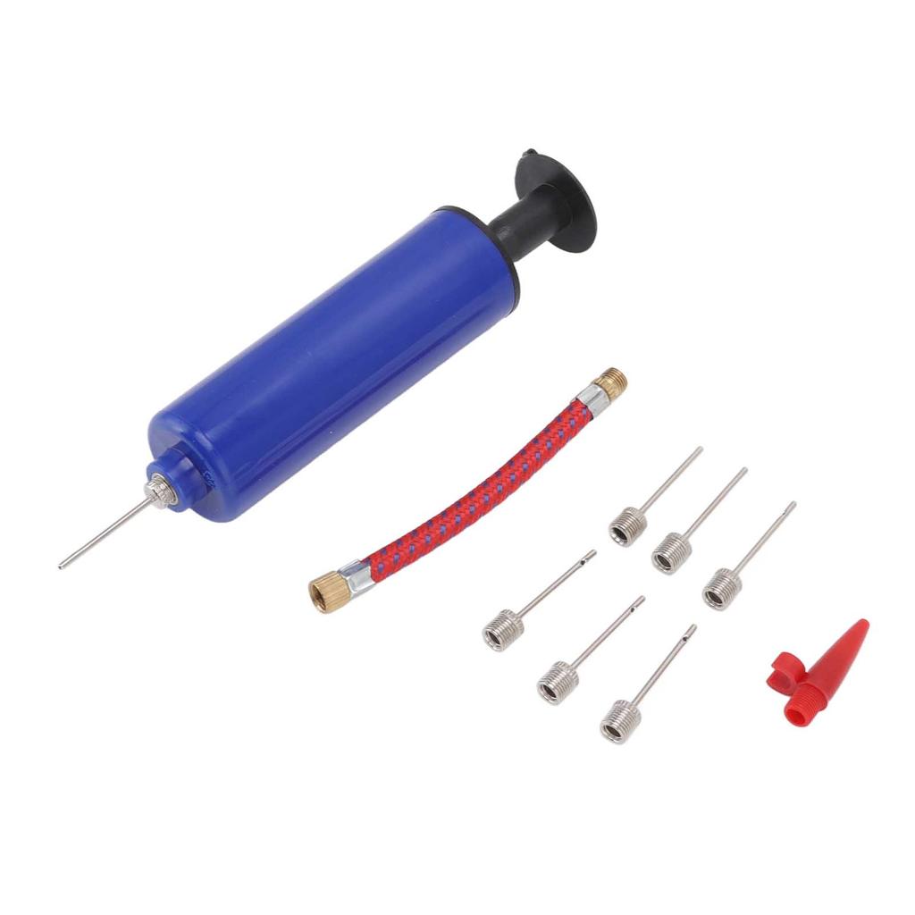 Ball Pump Kit Multifunction Portable Basketball Pump with 6 Metal Needles for Soccer Football Volleyball Yoga Ball