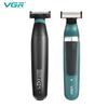 Original V-393 2-in-1 Hair Trimmer Rechargeable Electric Shaver IPX5 Waterproof Beard Trimmer Face & Body Shaving Machine for Men Home Razor