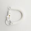 Coil Springs Keychain Stretchy Spiral Spring Coil Retractable Coil Springs Keychain With Metal Clasp Key Chain Holder Lanyard