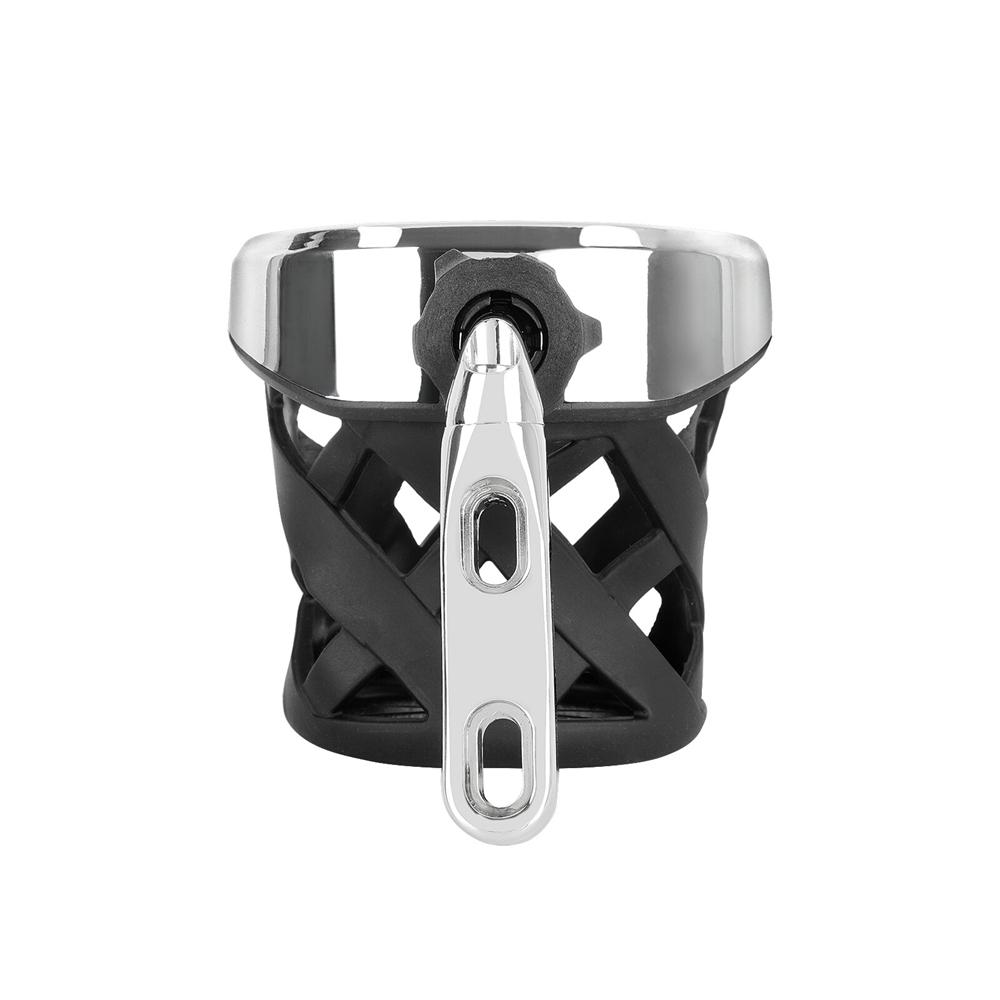 Motorcycle Bike ATV Handlebar Drink Cup Holder With Mesh Basket Mount Universal