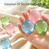 Balles Sensorielles à Presser Gelée Transparente 1 Pièce Jouet Fait Main Non Toxique à l'Huile de Coco pour Enfants Adultes Réduction du Stress Jeu