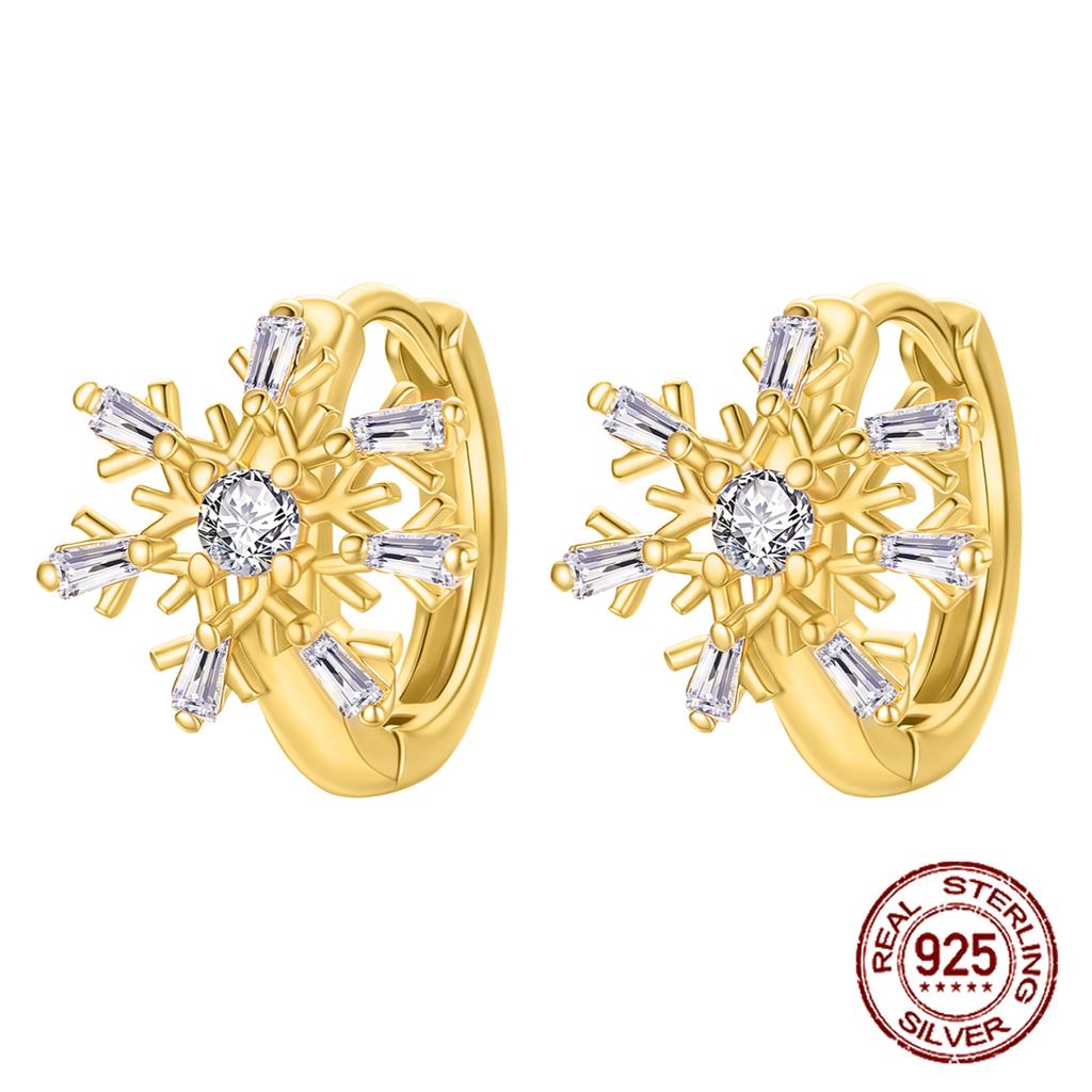 100% Copper Owl Flower Pendant Golden Earrings For Women Sparkling Zircon Luxury Wedding Engagement Jewelry Gift