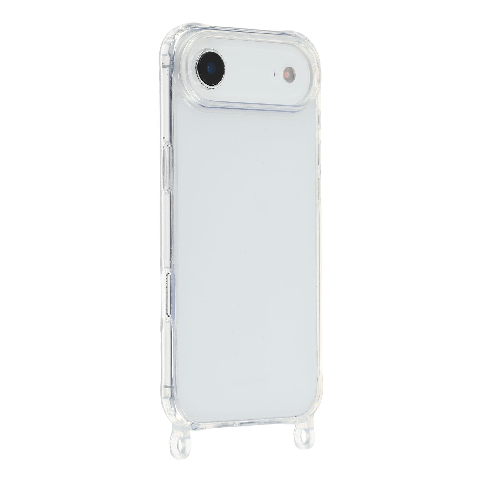 

For iPhone Air Case PC+TPU 1.5mm Clear Phone Cover with Lanyard Holes