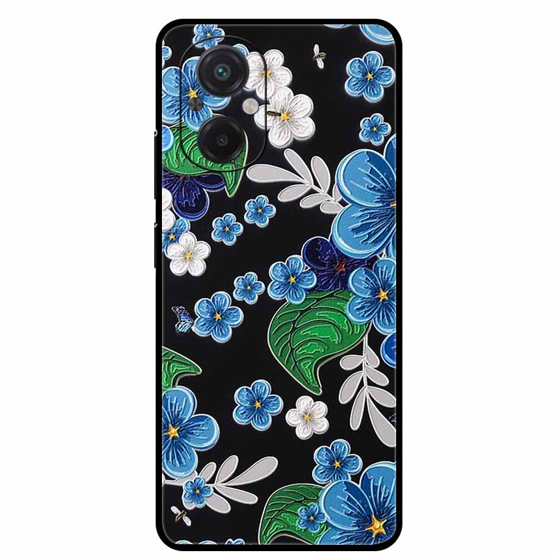 3D Präge Hülle Für Realme 12 lite 4G Handyhülle Blumen Silikon Weiche Rückabdeckung Für Realme C67 4G GT3 GT Neo5 240W 5G Hülle C 67
