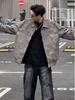 Men's American Retro Suede Lapel Jacket - Thickened, Cropped Leather Outerwear for Autumn/Winter Casual Wear
