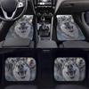 SUV Sedan Lett å rengjøre Lekent Design 4 stk Bilgulvmatter Morsomt Husky-trykk Helårs Fullt Sett Universell Passform Bilteppe for de fleste Biler Lastebil