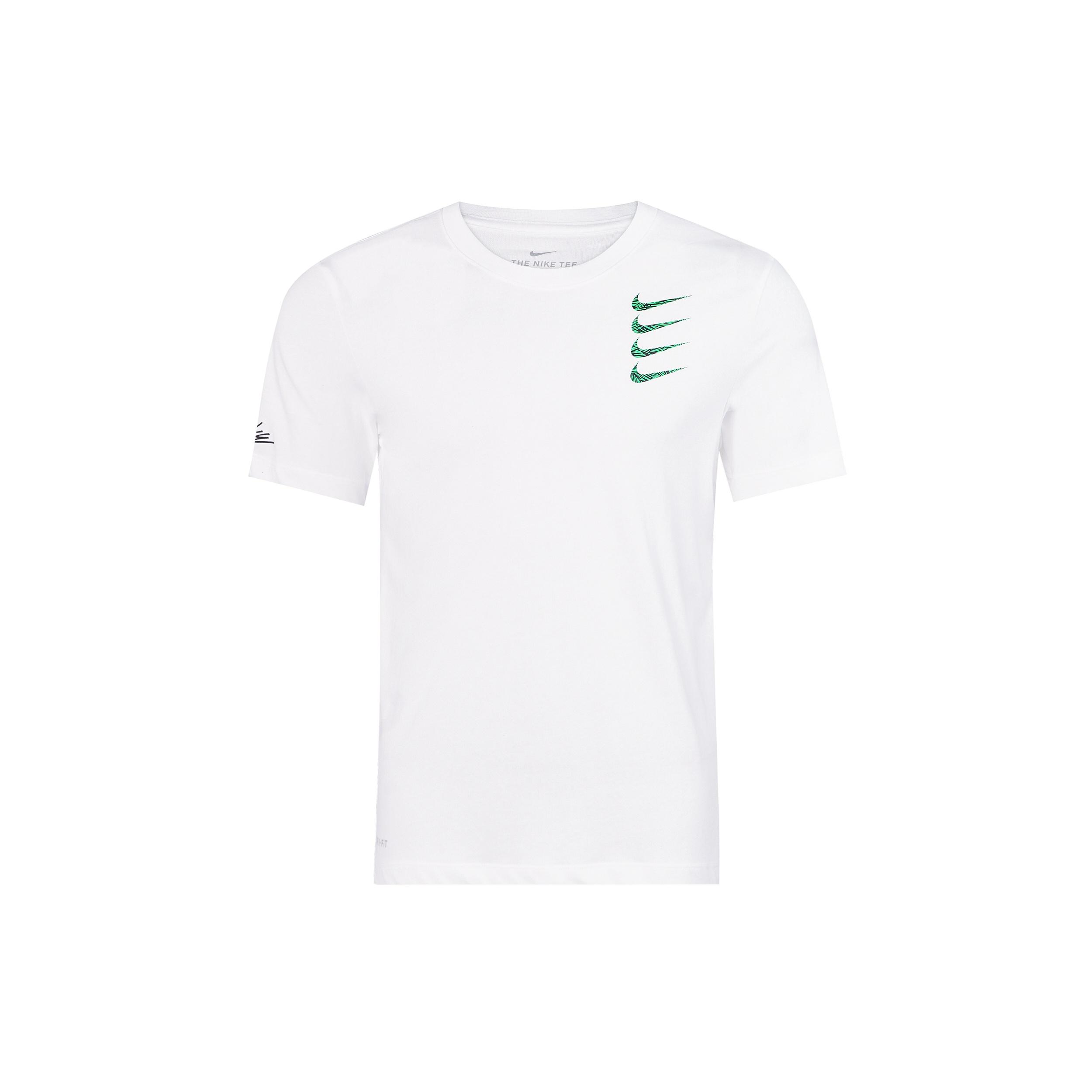 Nike Dri-FIT Round Neck Short Sleeve White Men s CT6465-100 S