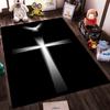 Cross & Dove Symbolic Design Rug Non-slip Rug Suitable for Living Room and Bedroom Sofas.