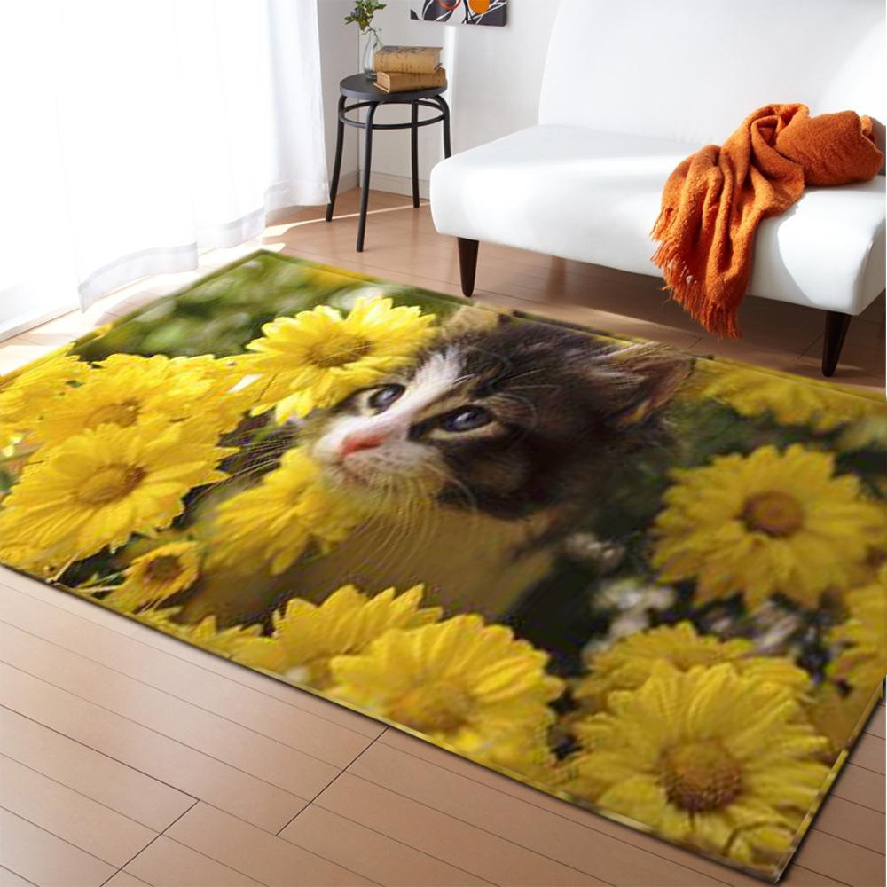 Animal Large Carpet Feather Wind Bedroom Floor Mat