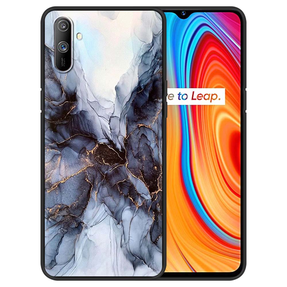 

Мягкий силиконовый чехол для Realme C3 6 7 Pro 5 8 XT X50 GT C15 C11 C25 V13 5G C21, задняя крышка телефона из ТПУ, роскошный мраморный узор Realme 7
