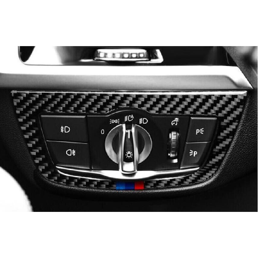 Real Carbon Fiber Function Control Button Frame Trim For BMW X3 G01 X4 2018-