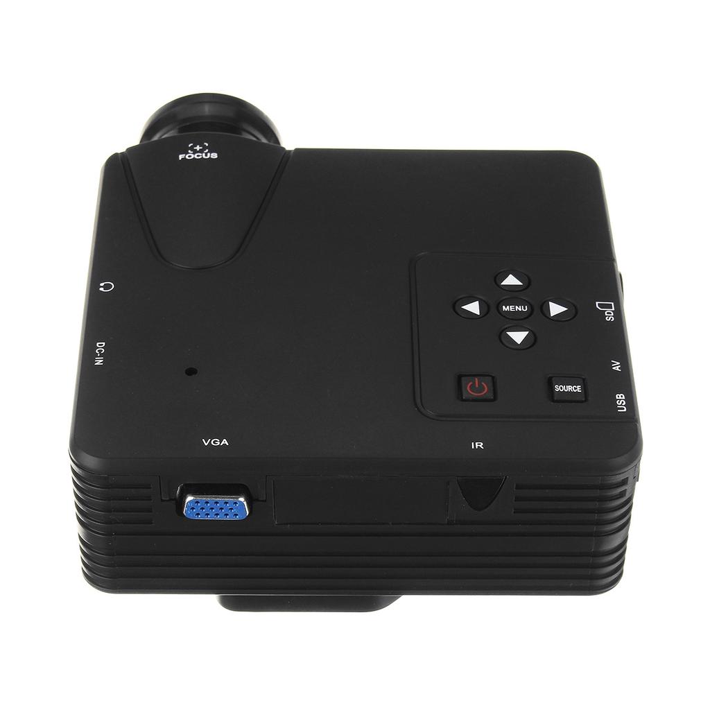 H80 Mini Portable video LED Projector Full HD 1080P Home Theater AV/VGA/SD/USB/HDMI pocket TV 3D