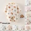 Winter Baby Onesie With Thick Cotton Layer For Newborns Girl Boy Safe For Winter