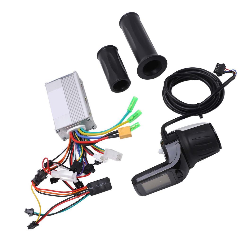 24V 36V 48V 350W Electric Bike 3 Mode Sine Wave Controller with 886 LCD Display Grip Kit