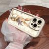 Custodia per cellulare con motivo floreale di coniglio adatta per iPhone 17 16 15 14 13 12 11 Pro/Max/Plus anti-caduta e anti-urto