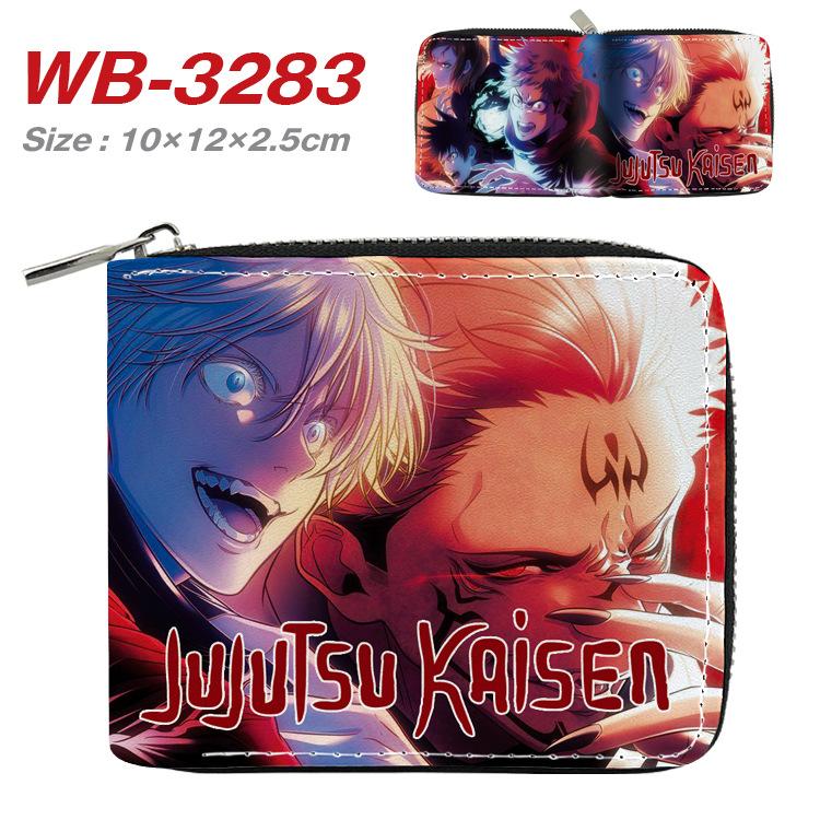 Jujutsu Kaisen Short Wallet Anime Cartoon Leather Bifold Card Holder Coin Purse for Students Men Women