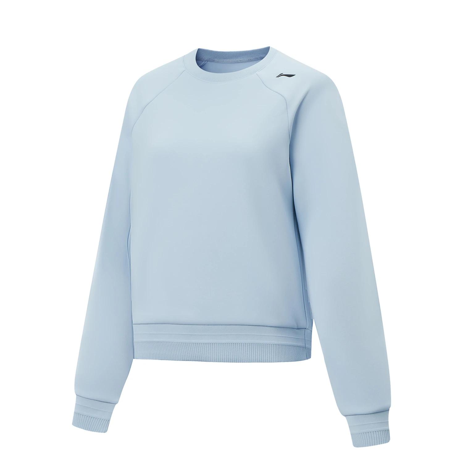 Женская толстовка Li Ning мягкая простая однотонная с круглым вырезом топы AWDW340-2 M 3790₽