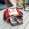 Shoulder Bag Unisex Drawstring Beveled Mobile Phone Bag Outdoor Messenger Bag