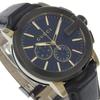 Gucci G Chrono Watches 101.2 blackDial Stainless Steel/Embossed Leather Quartz Chronograph Mens Used
