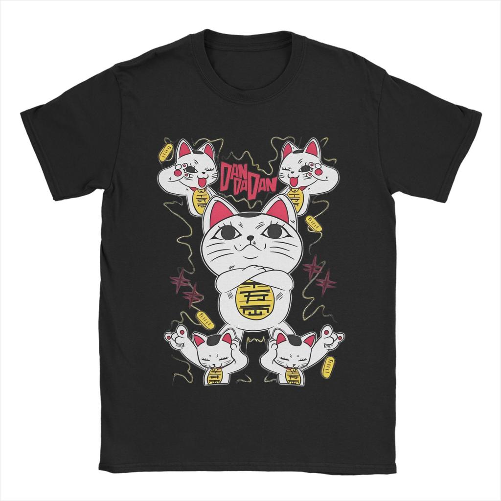 Print Dandadan Momo Anime T-Shirt Men's O-neck Short Sleeve Clothing  100%Cotton Summer Clothing
