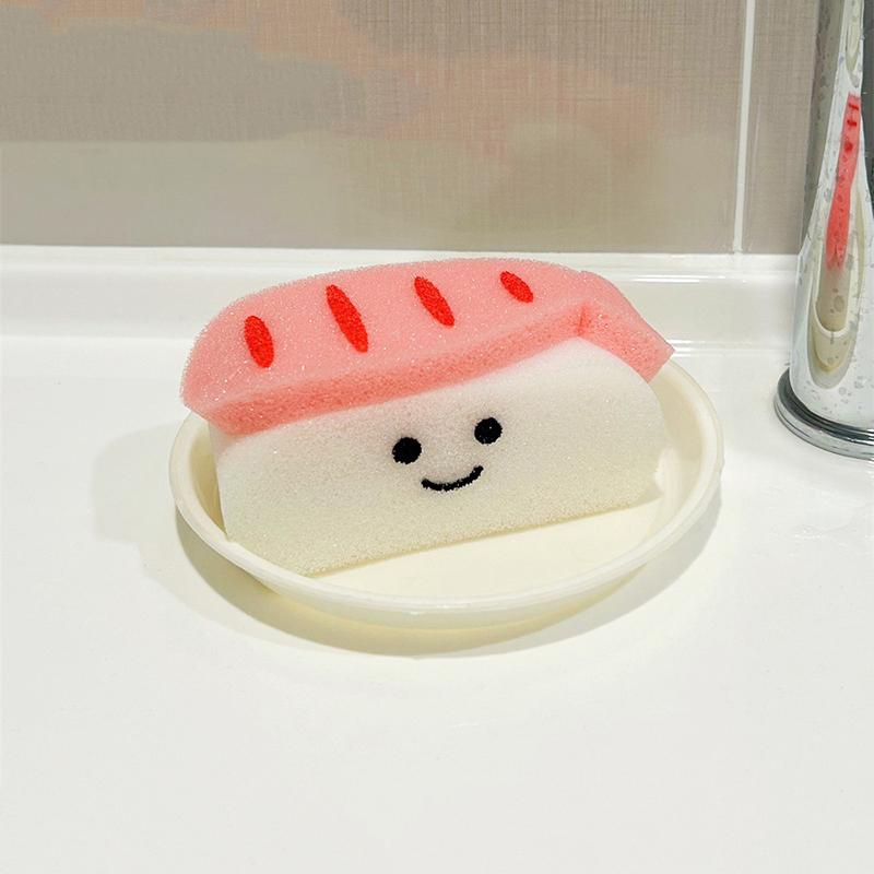 

Мойте пузыри для детей Форма суши Губка для ванны Бытовая Отшелушивающая для тела Мочалка для душа Губки для пены Аксессуары для ванной 12CM розовый