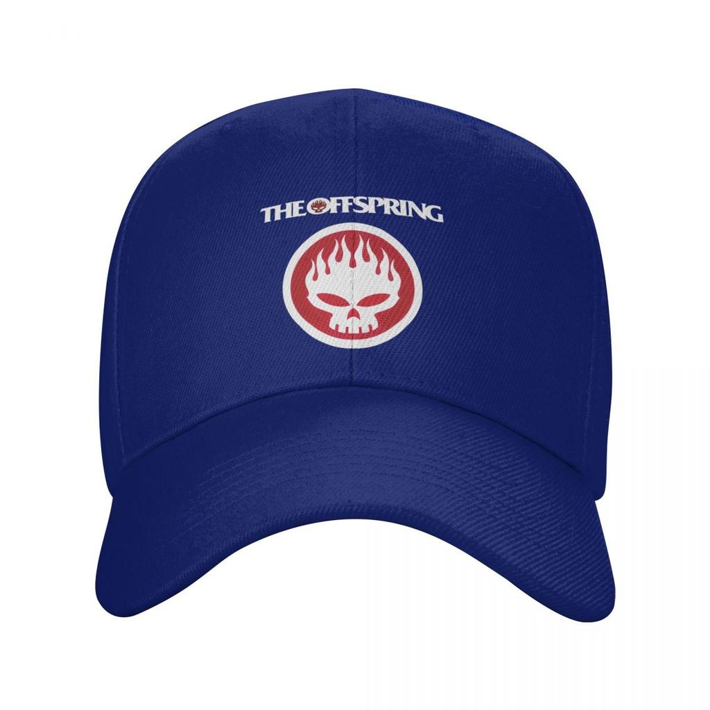 The Offspring Flaming Skull On Circle Logo Baseball Caps Snapback Men Women Hats Outdoor Cap Hip Hop Baseball Hat Casquette