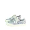 Board shoes women's summer breathable low-top flat-bottomed elegant silver casual shoes versatile student soft sole
