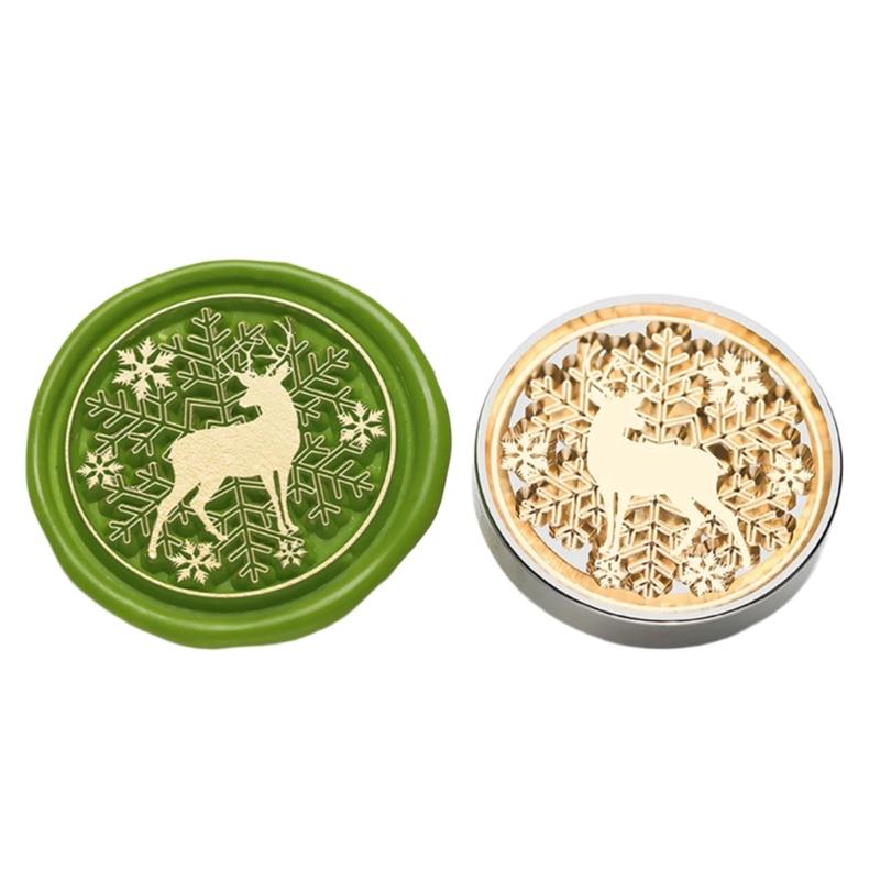 5Pcs Butterfly Rose Embossed Seal Stamp Replaceable Seal Stamp Head for Letter Envelope Christmas Card Party Invitations