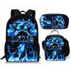 Spielkonsolen-Schülerrucksack D-made Dreiteiliges Paket, Federmäppchen, Bedruckter Rucksack, Rucksack