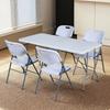 Folding Plastic Table Heavy Duty Portable Fold in Half Banquet Table for Party Picnic Camping Wedding Event Dining