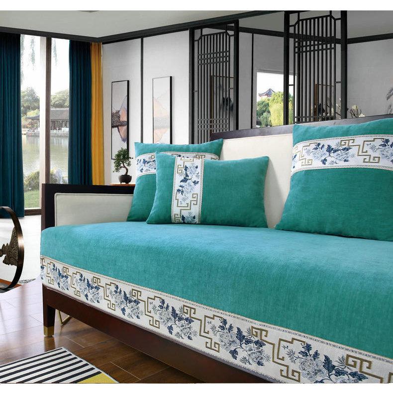 Wspaniała Nowa Chińska Poduszka na Sofę Poduszka Czterosezonowa Poduszka Chenille Prosty Nowoczesny Ręcznik na Sofę