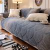 New Autumn and Winter Sofa Cover Fabric Plush Straight Row Anti Slip Sofa Cushion Cover Soft and Versatile One-piece Cream Style