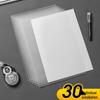 A4 Transparent L-Shaped Folder - Thickened Single-Page Sleeve and Organizer