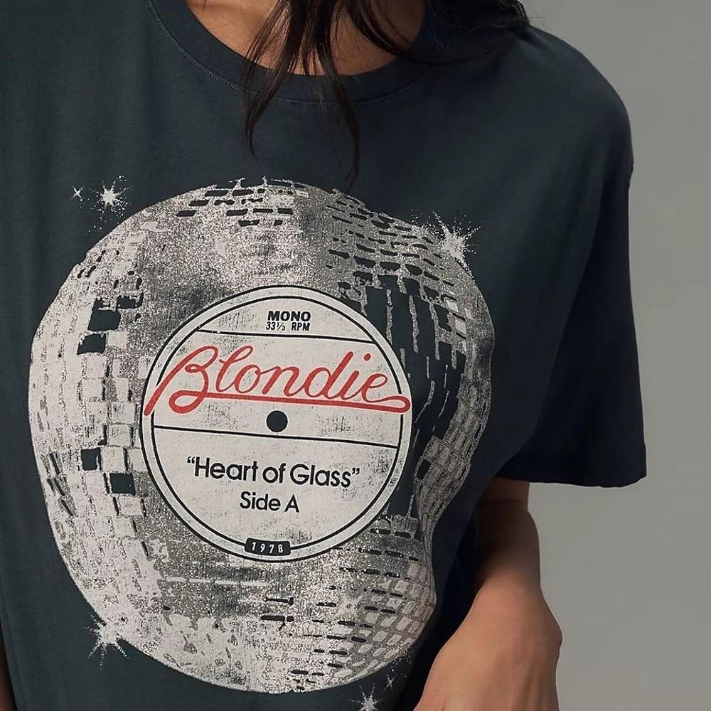 Blondie Heart of Glass Black T-shirt Unisex S-5XL Gift For Fan VN2920 Unisex T-Shirt S