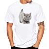 Personalized Printed T-shirt Short Sleeved Men's T-shirt Animal Print Straight Tube for Teenagers