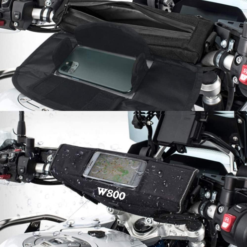 BOFOMTTL2333 Motorcycle Bag W800 for Meguro K3 New Model Handlebar Waterproof Storage Bag for Travel Tool Portable Waterproof Tool Storage Bag (2025,