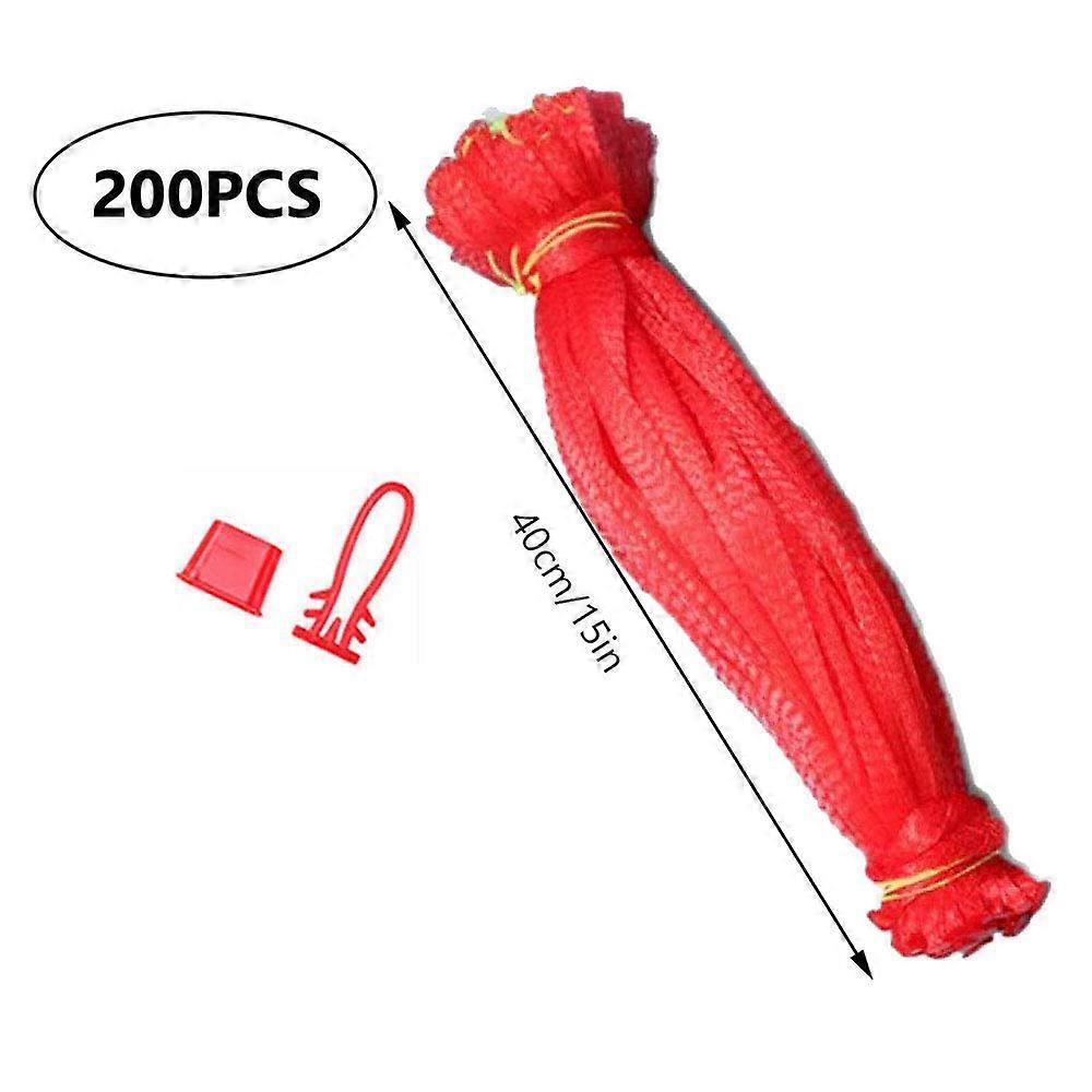 Reusable Net Bag, 200 Pieces Nylon Mesh Vegetable Net Bag, Fruit and Vegetable Packaging Net, for Egg Net Bag, Fruit Net Bag