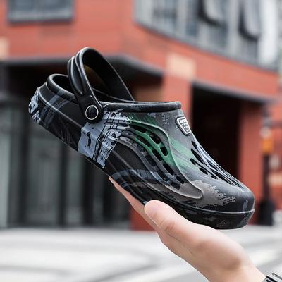 2024 Summer Men's Soft Slippers Clogs Slip-On Garden Shoes Breathable Sandals Male Beach Water Shoes Flip-Flops Quick Dry Slides