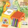 Children's Multifunctional Music and Art Table with Deer Drawing Board