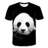 Summer Round Neck 3D Animal Print Top Fashionable Casual Short Sleeved Men's T-shirts