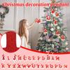 2D Christmas Decoration Pendant Christmas Tree Tag Theme Party Crafts Ornament