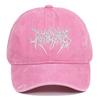 Visiera Ricamo Berretti da Baseball Regolabile Gotico Street Punk Berretti da Baseball Lavati Hip-hop Cappelli Parasole