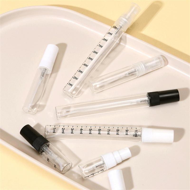 50PCS Mist Spray Bottles Set with Scale 2ml 3ml 5ml 10ml Travel Size Refillable Spray Pumps for Perfume And Mist