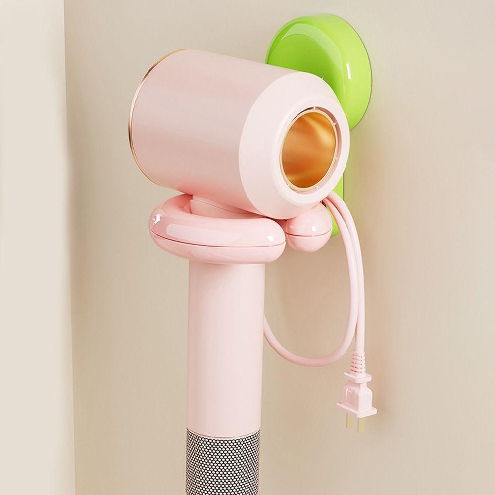 Punch Free Hair Dryer Racks Plastic Hair Dryer Storage Shelf Blow Dryer Holder  Bathroom